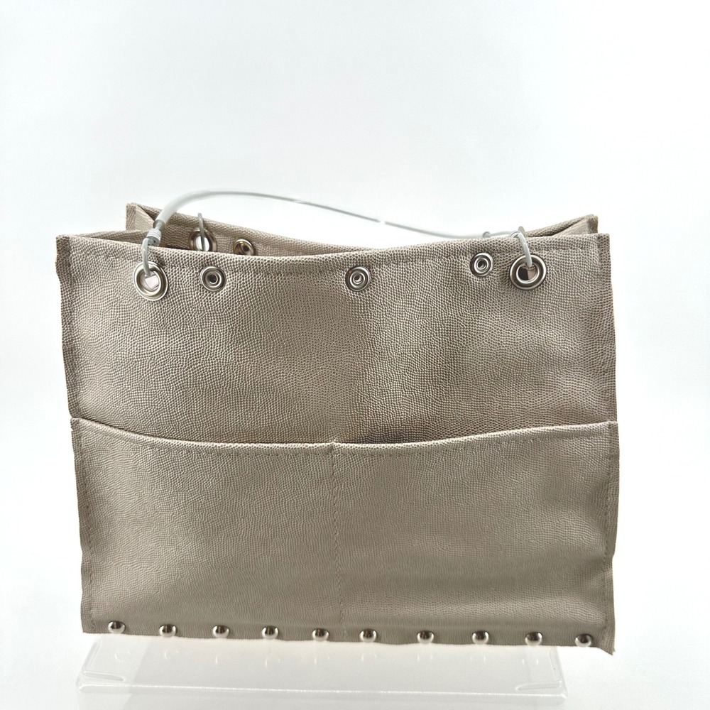 Hardware by Renee Shoulder Bag Women Taupe Avant Garde Industrial Edgy Handbag - Picture 5 of 15